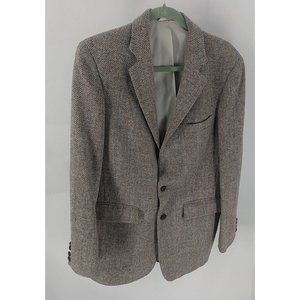 Harris Tweed Men's Wool Blazer Size: (see descrip)  2 Button Sport Coat Vintage